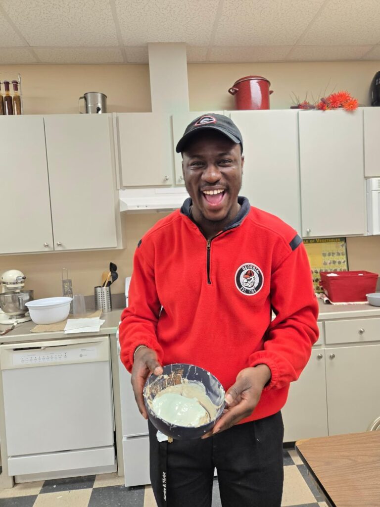 Joshua at a 4/H Baking Camp