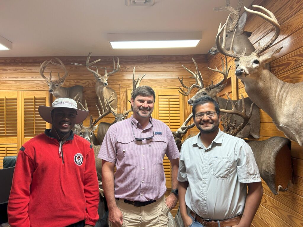 Joshua with Vivek Bist, ANR Agent and Garrett Jones, Plantation Manager 